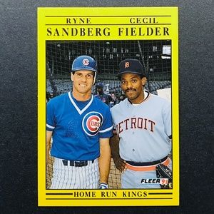 Ryne Sandberg / Cecil Fielder - 1991 Fleer #709